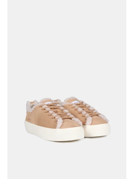Inuikii Inuikii Sneakersy Shearling Low Béžová