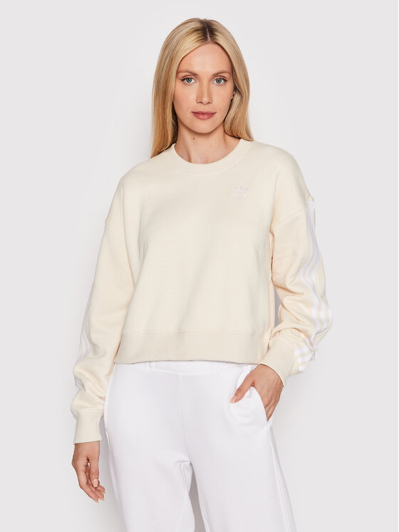 adidas Sweatshirt adicolor Classics HC2049 Beige Relaxed Fit â¢ Modivo.de