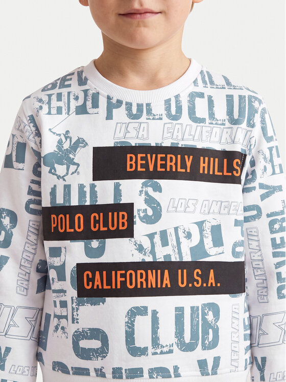 Beverly Hills Polo Club Beverly Hills Polo Club Sweatshirt 76B5T0038T Weiß Regular Fit