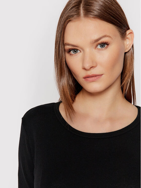 United Colors Of Benetton United Colors Of Benetton Bluză 3GA2E16F9 Negru Regular Fit