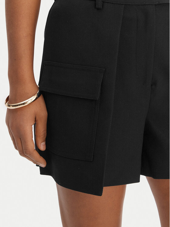 Morgan Morgan Pantaloncini di tessuto 251-SHONAU Nero Straight Fit