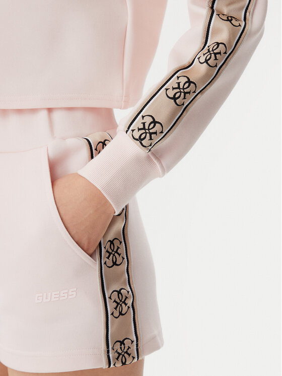 Guess Guess Bluza V3BQ16 KB3P2 Różowy Regular Fit