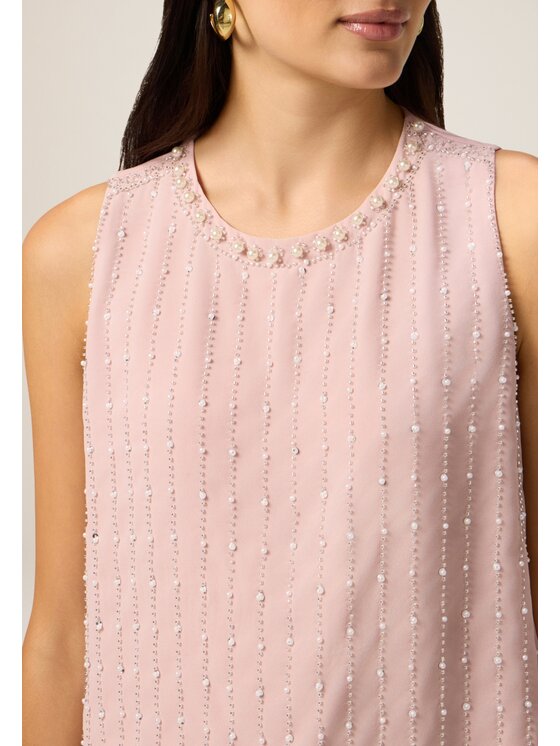 Oltre Oltre Blusa 2020R003108N006 Rosa Boxy Fit