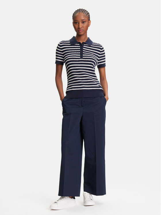 Tommy Hilfiger Tommy Hilfiger Džemper Fine WW0WW41474 Tamnoplava Regular Fit