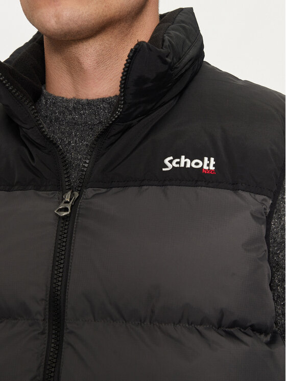 Schott NYC Schott NYC Γιλέκο UTAHV Γκρι Regular Fit