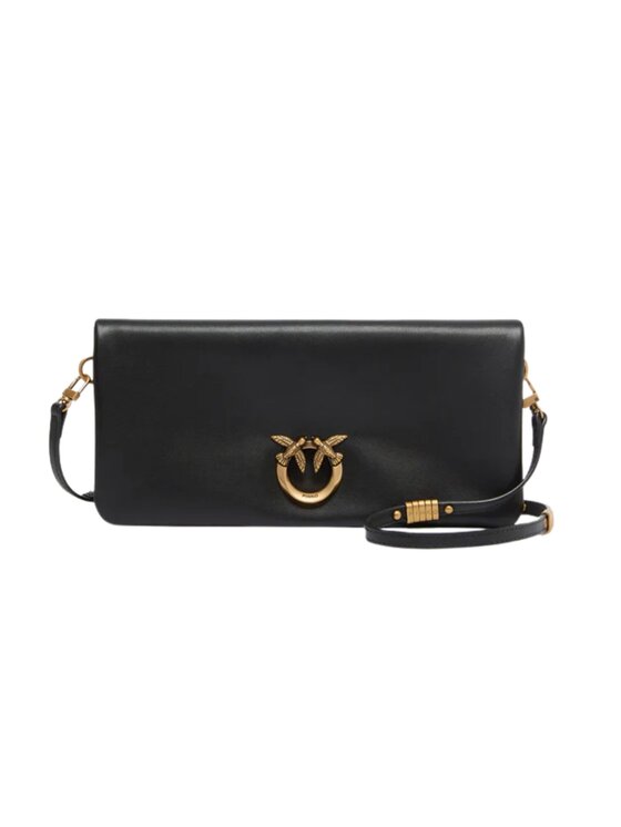 PINKO PINKO Torebka Pochette a tracolla media Love Bag Click Soft Horizontal in pelle Czarny
