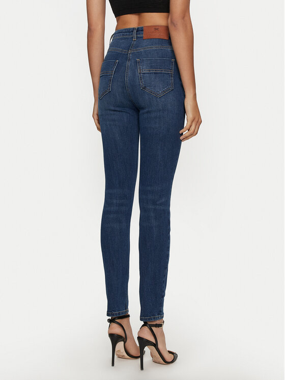 Elisabetta Franchi Elisabetta Franchi Džínsy PJ-68S-46E2-V320 Tmavomodrá Skinny Fit