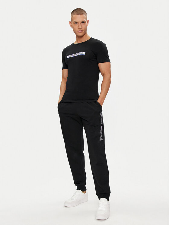 Emporio Armani Underwear Emporio Armani Underwear Marškinėliai 111035 4R517 00020 Juoda Slim Fit