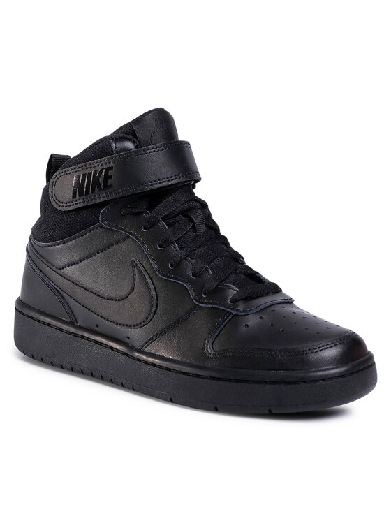 Nike Nike Снікерcи Court Borough Mid 2 (GS) CD7782 001 Чорний