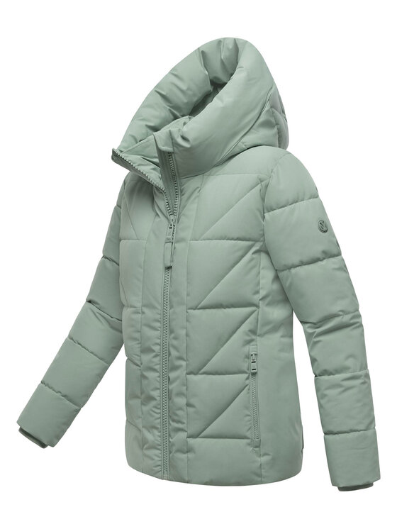 Marikoo Marikoo Kurtka zimowa Kuschelnasee Zielony Regular Fit