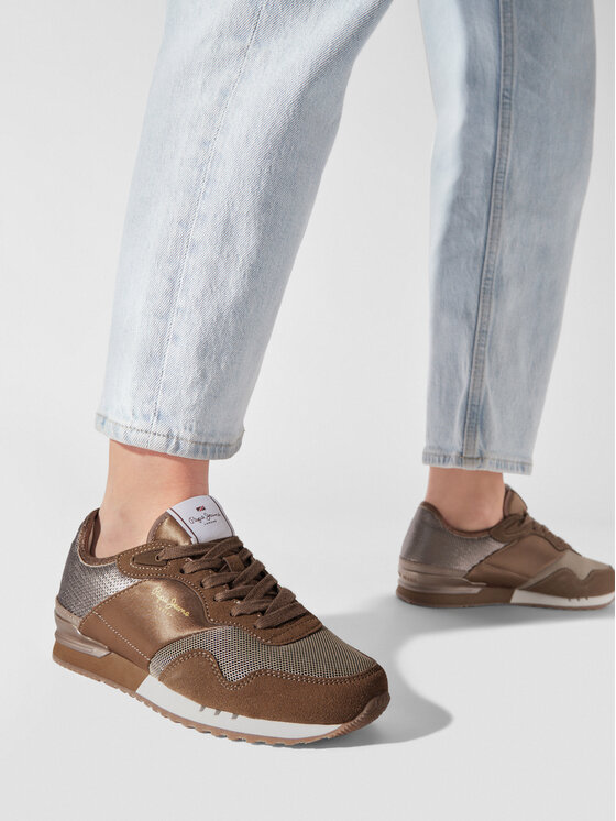 Pepe Jeans Pepe Jeans Superge London W Sequins PLS31382 Rjava