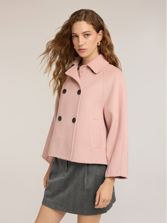 Motivi Motivi Cappotto invernale R019W000189N006 Rosa Boxy Fit