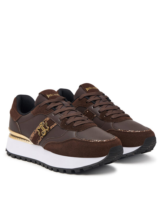 Just Cavalli Just Cavalli Sneakers 81RA3SJ2 ZPC51 Maro închis