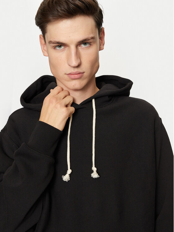 Champion Champion Pulóver 220705 Fekete Relaxed Fit