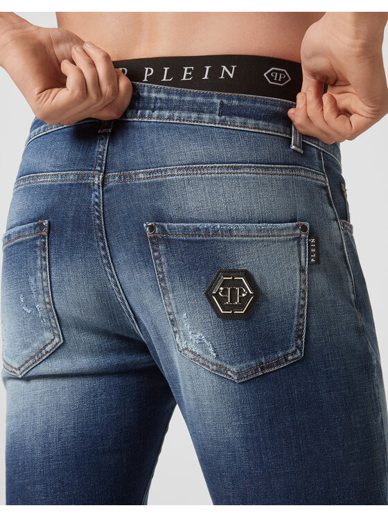 PHILIPP PLEIN PHILIPP PLEIN Jeansy 3197 Niebieski jasny Straight Fit