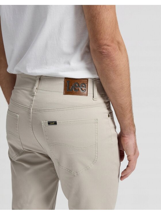 Lee Lee Spodnie materiałowe Slim Fit MVP XM Extreme Motion Beżowy Slim Fit