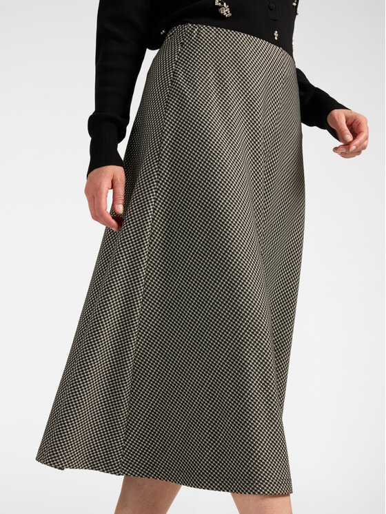 Elena Mirò Elena Mirò Spódnica midi 1008P000105N001 Czarny Flared Fit