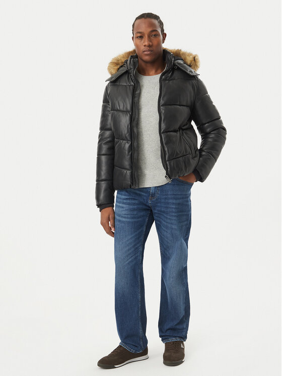Guess Guess Зимно яке M6BL32 W4145 Черен Regular Fit