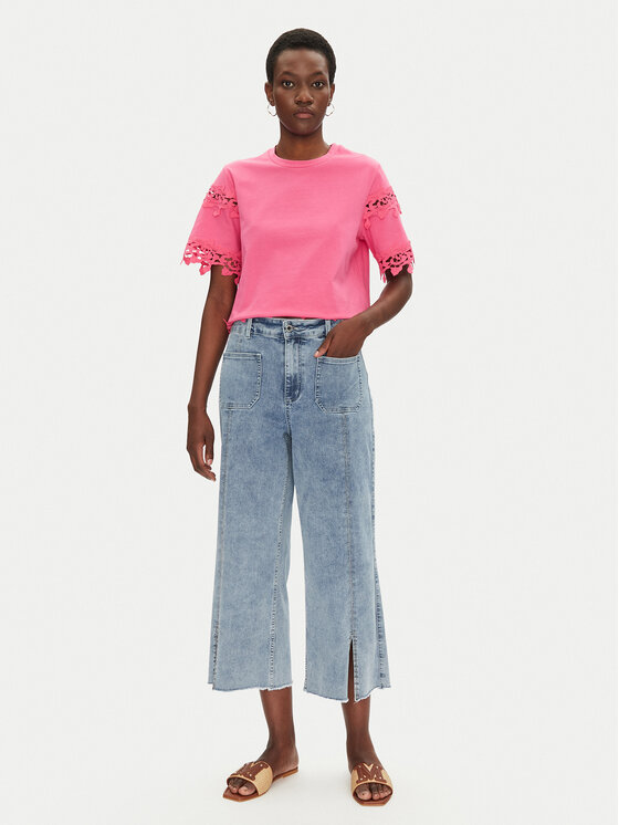 Joseph Ribkoff Joseph Ribkoff Kalhoty culottes 241903S25 Modrá Regular Fit