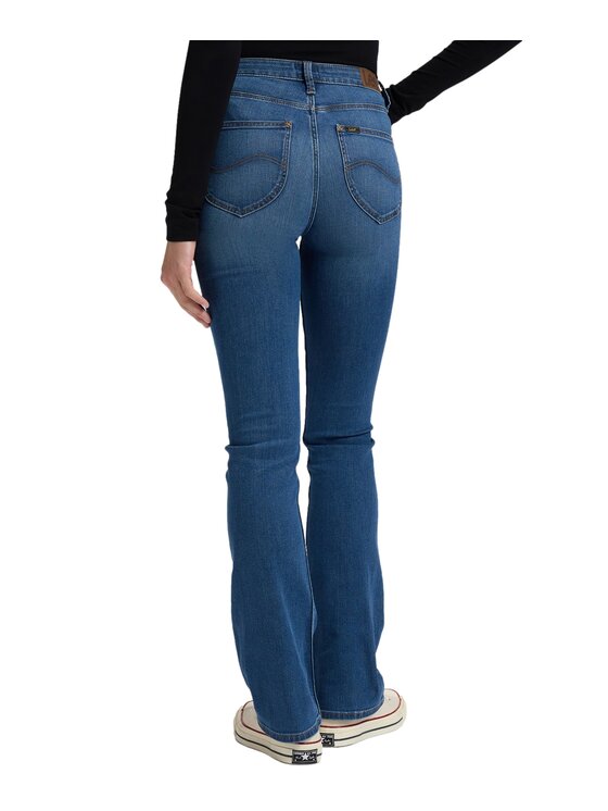 Lee Lee Jeansy 112385771 Niebieski Bootcut Fit