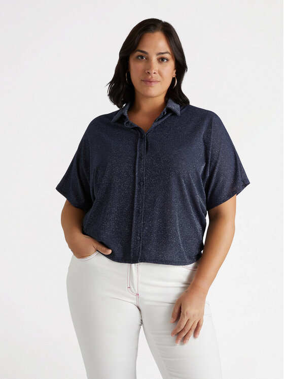 Fiorella Rubino Fiorella Rubino Koszula 5830L000161N034 Niebieski Boxy Fit