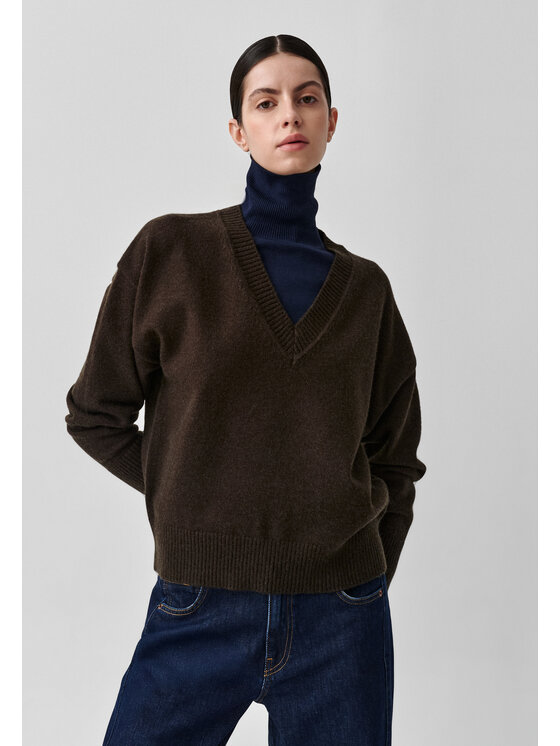 TATUUM TATUUM Sweter ELNERKA Brązowy Classic Fit