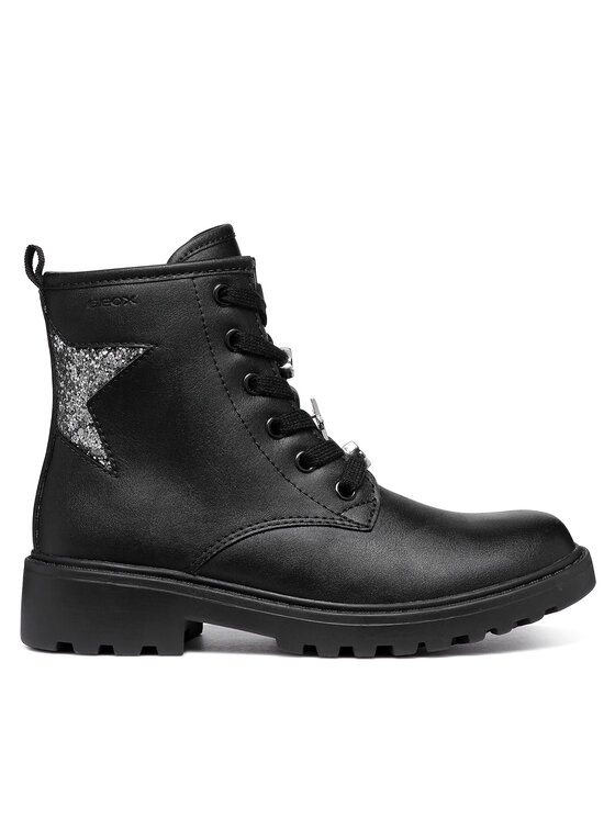 Geox Geox Ботуши Jr Casey J9420G 054EW C9244 S Черен