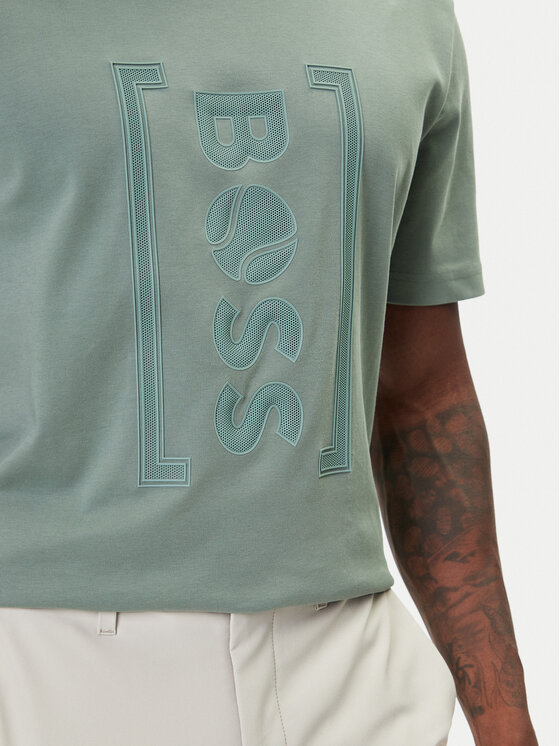 BOSS BOSS Tricou Iconic TL 50543905 Verde Relaxed Fit