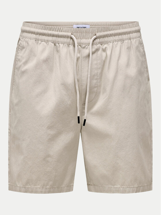 Only & Sons Only & Sons Szorty materiałowe Tel 22027949 Beżowy Regular Fit