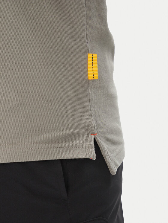 Parajumpers Parajumpers Тениска с яка и копчета Space 25SMPMPOXF06 Бежов Regular Fit