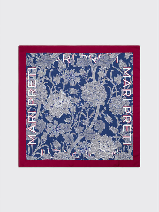 MARI PRETI MARI PRETI Foulard Floral Garden Blu