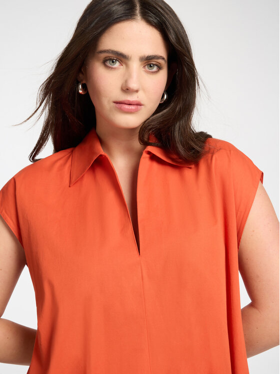 Elena Mirò Elena Mirò Sukienka koktajlowa 7065Z000115N027 Pomarańczowy A-Line Fit