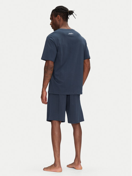 Jack&Jones Jack&Jones Piżama Omaha 12276880 Granatowy Standard Fit