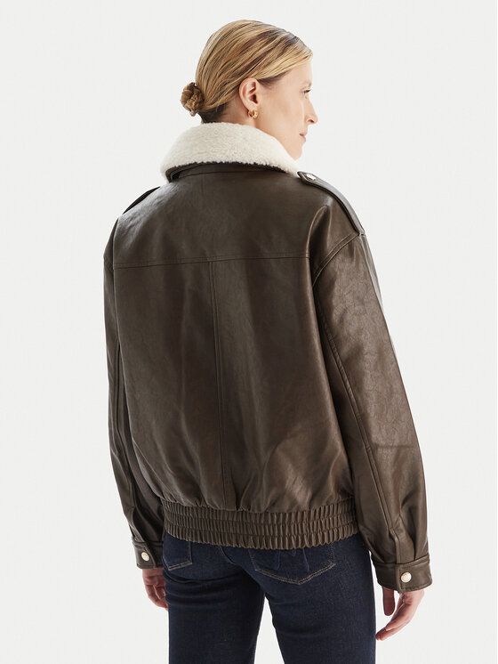 MICHAEL Michael Kors MICHAEL Michael Kors Bunda z imitace kůže 77A1487M52 Hnědá Relaxed Fit