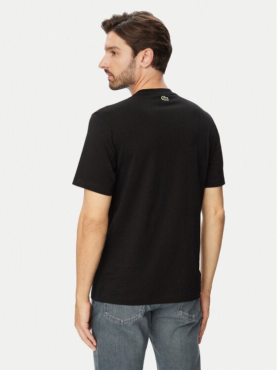 Lacoste Lacoste T-särk TH9990 Must Classic Fit