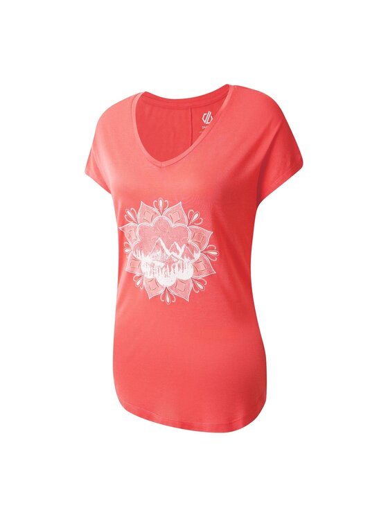 Dare2B Dare2B T-Shirt Serene Czerwony Short Fit