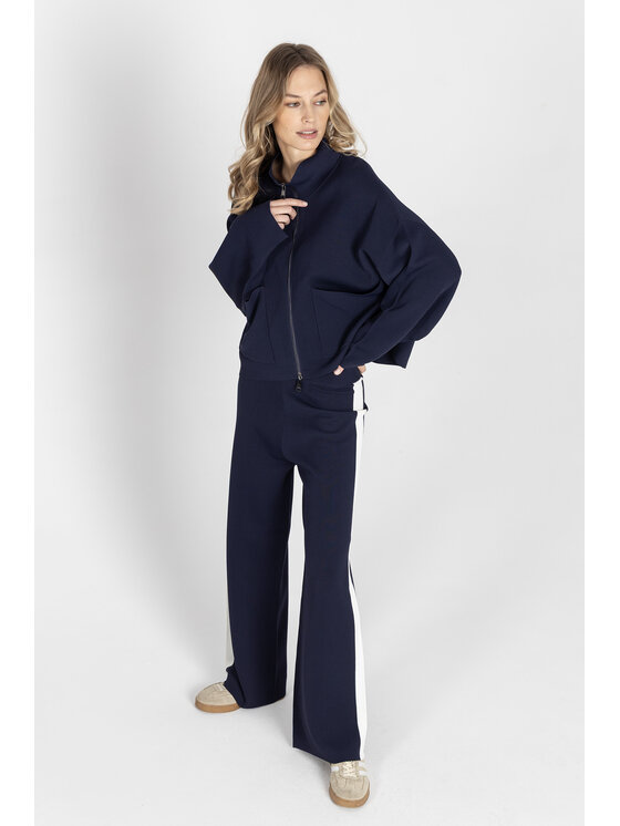 Deni Cler Milano Deni Cler Milano Bluza T-DC-W002-F2-20-58-1 Granatowy Oversize