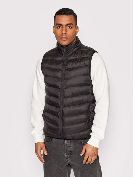 Brave Soul Vestă MJK-CHADDERTON Negru Regular Fit