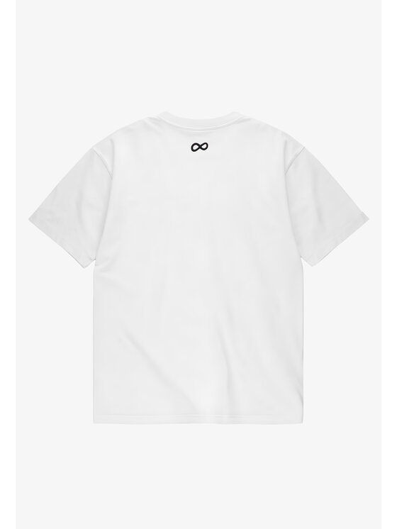 PROSTO. PROSTO. T-Shirt Jacquard Label KL261MTEE1041 Biały Oversize