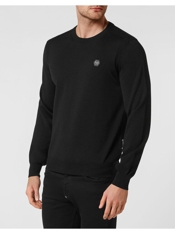 PHILIPP PLEIN PHILIPP PLEIN S dlhými rukávmi 615 Čierna Regular Fit