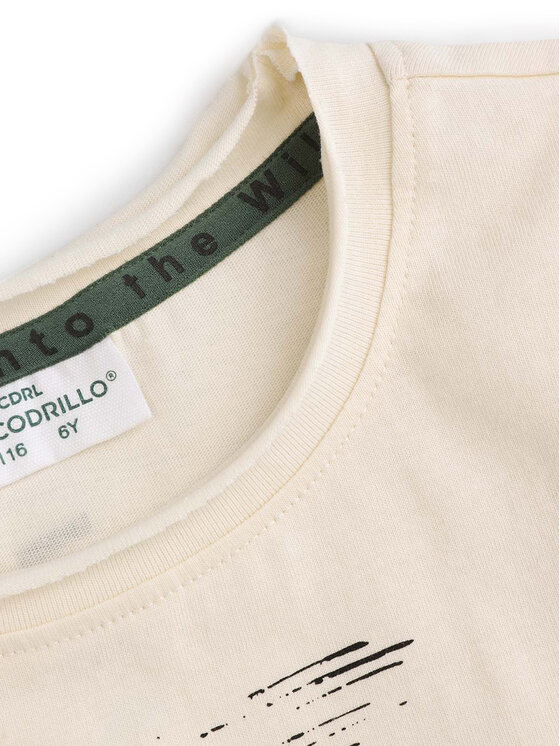 Coccodrillo Coccodrillo Тишърт WC5143205WBK Бежов Regular Fit