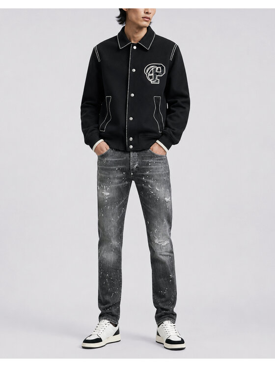 PHILIPP PLEIN PHILIPP PLEIN Giubbotto piumino 31282 Nero Regular Fit