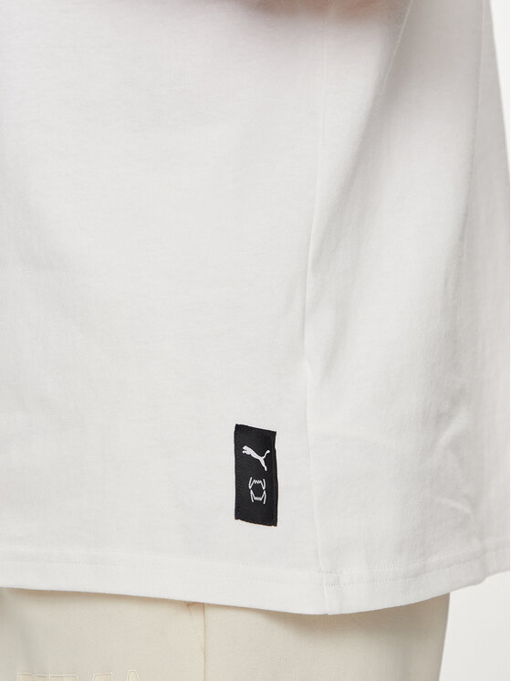 Puma Puma T-krekls Hoops Deck 624776 Balts Regular Fit