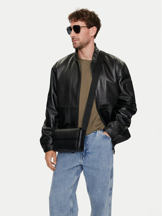 Calvin Klein Calvin Klein Мъжка чантичка Ck Origami Pu Camera Bag K50K511899 Черен