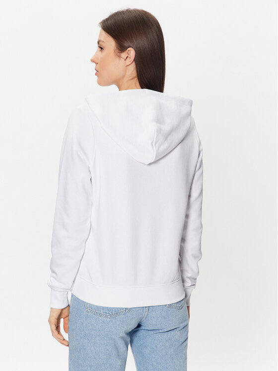 Tommy Jeans Tommy Jeans Bluza Serif Linear DW0DW15649 Biały Regular Fit