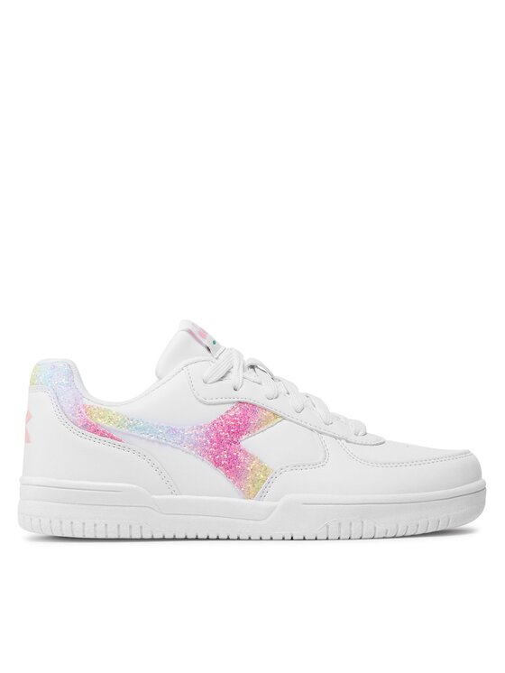 Diadora Sneakers Raptor Low Glitter Wn 101.179253 01 20006 Blanc