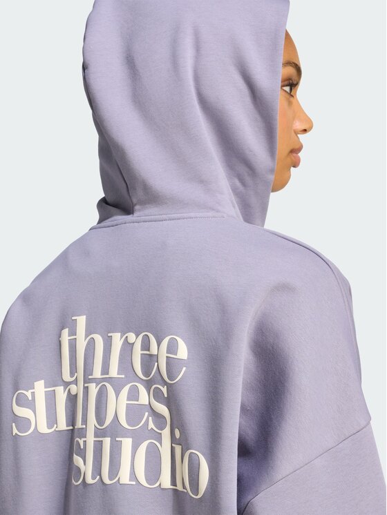 adidas adidas Bluza 170174 Fioletowy Loose Fit