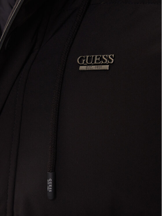 Guess Guess Žieminis paltas M5BL2H W2742 Juoda Regular Fit