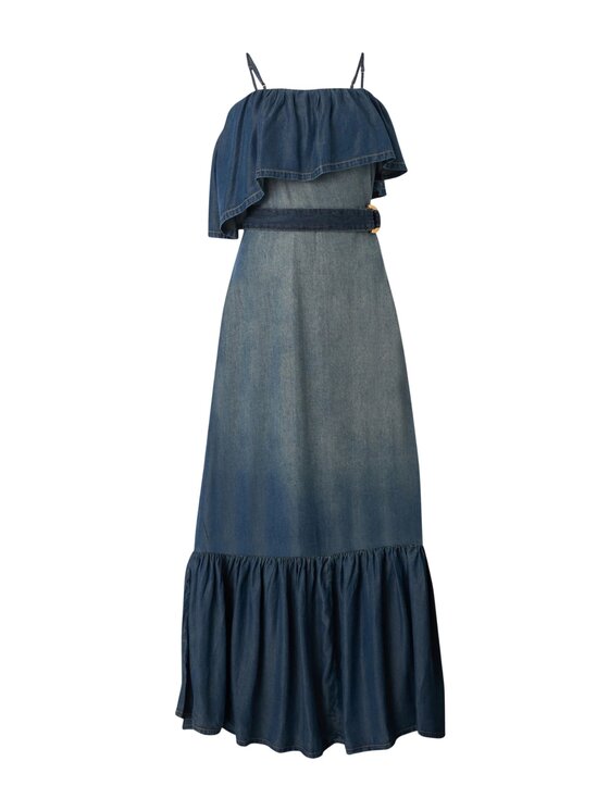 PINKO PINKO Vestito da giorno CHIARODILUNA ABITO LIGHT FLOWY Blu Regular Fit