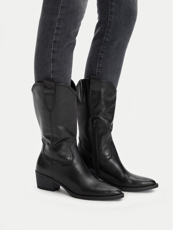 Tamaris Tamaris Ковбойські чоботи 1-25701-41 Чорний